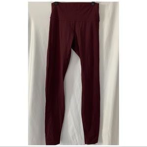 Women’s Lululemon Maroon Leggings